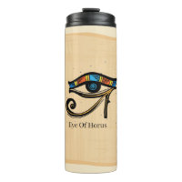 Eye Of Horus on papyrus, Egyptian hieroglyphs 