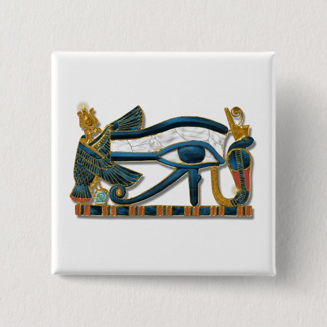 Eye of Horus Pectoral 15 Cm Square Badge (Front)