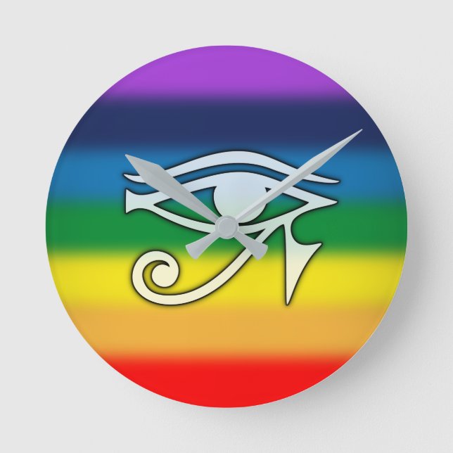 Eye of Horus Rainbow Clock (Front)