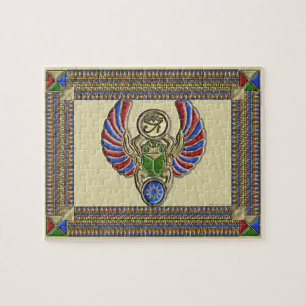 Eye of Horus Scarab Jigsaw Puzzle