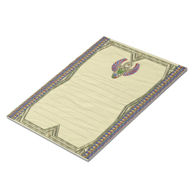 Eye of Horus Scarab Notepad (Angled)