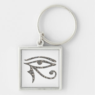 Eye Of Horus - SILVER Key Ring