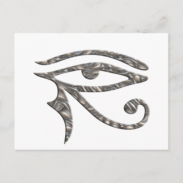 Eye Of Horus - SILVER Postcard (Front)