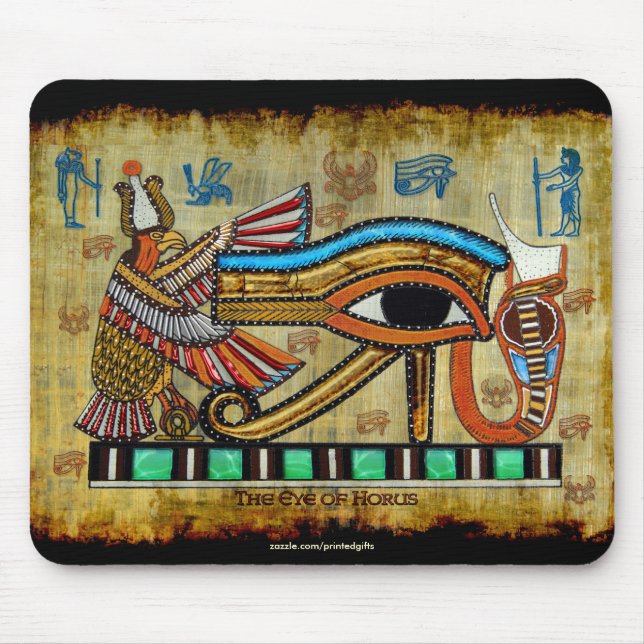 EYE OF HORUS, WADJET Egyptian Art Mousepad (Front)
