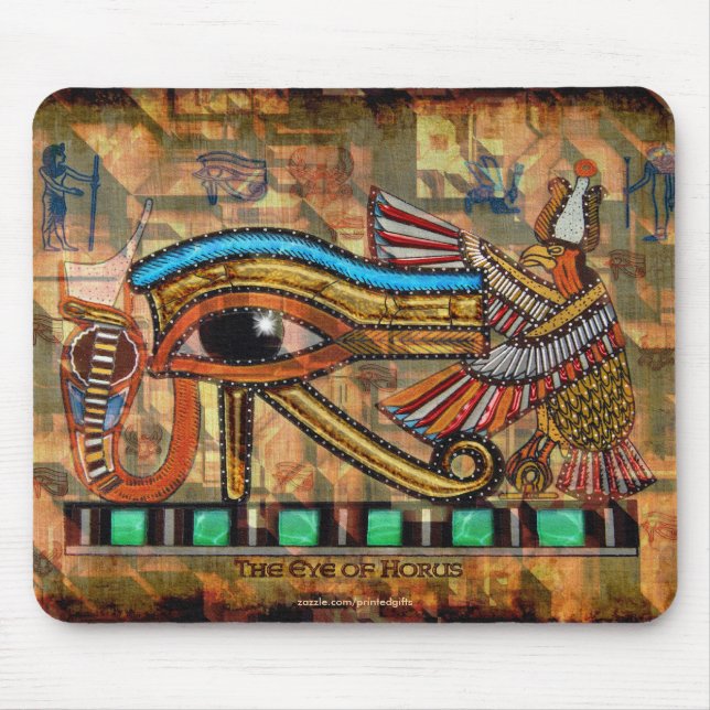 EYE OF HORUS, WADJET Egyptian Art Mousepad (Front)