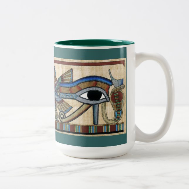 Eye of Horus Wadjet Egyptian Art Mug (Right)