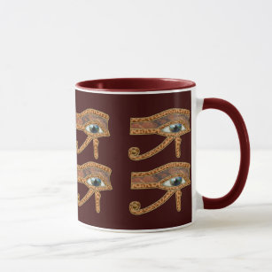 Eye of Horus Wadjet Egyptian Art Mug