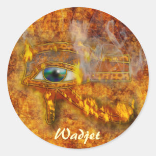 Eye of Horus Wadjet Egyptian Art Stickers