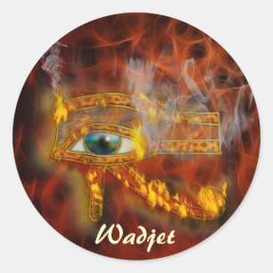 Eye of Horus Wadjet Egyptian Art Stickers