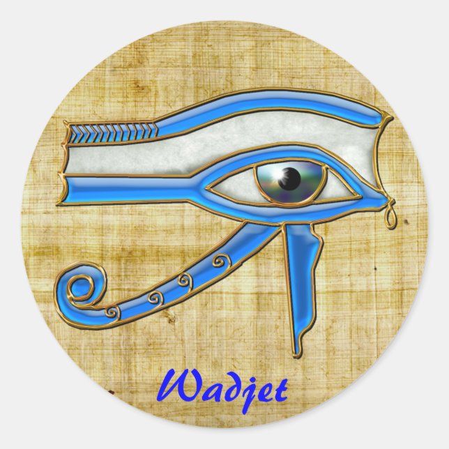 EYE OF HORUS Wadjet Egyptian Art Stickers (Front)
