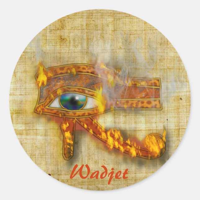 EYE OF HORUS Wadjet Egyptian Art Stickers (Front)