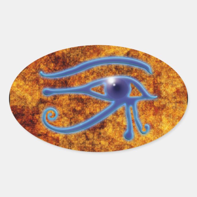 EYE OF HORUS Wadjet Egyptian Art Stickers (Front)