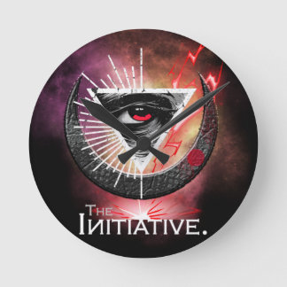 Eye Of Initiative Cosmic Basic  Round Clock