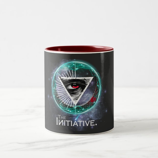 Eye of Initiative Spark Two-Tone Coffee Mug (Center)