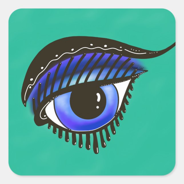 Eye Of Medusa Square Sticker (Front)