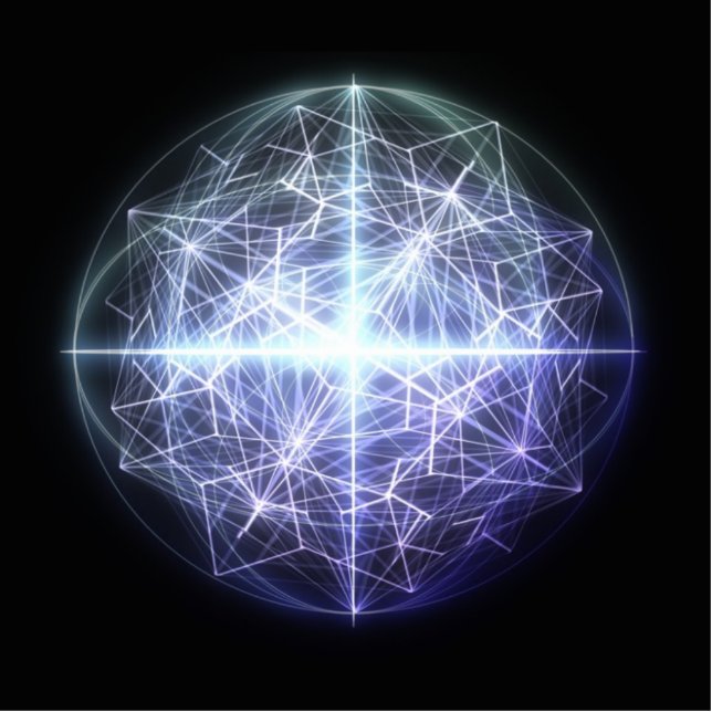 Eye of Metatron sculpture Standing Photo Sculpture (Front)