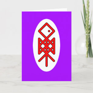 Eye of Odin Viking Bindrune Greeting Card
