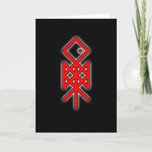 Eye of Odin Viking Bindrune Greeting Card