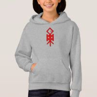 Eye of Odin Viking Bindrune Kid's Pullover Hoodie