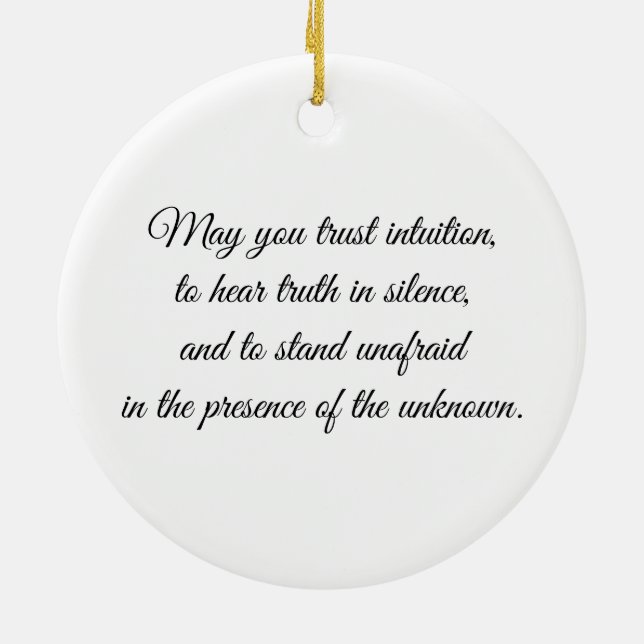 Eye of Owl - Gaze Collection  Ceramic Tree Decoration (Back)
