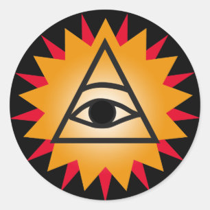 Eye of Providence Classic Round Sticker