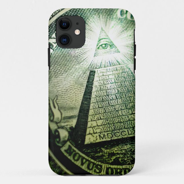 "Eye of Providence" Money Pyramid Case-Mate iPhone Case (Back)