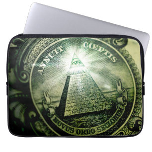 "Eye of Providence" Money Pyramid Laptop Sleeve