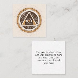 Eye Of Providence Protection Pass Along Cards