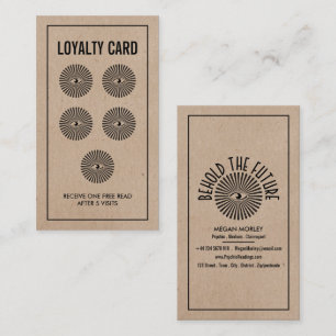 Eye of Providence, Psychic Reading Loyalty Business Card