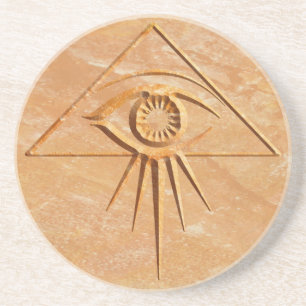 Eye of Providence Stone Coaster