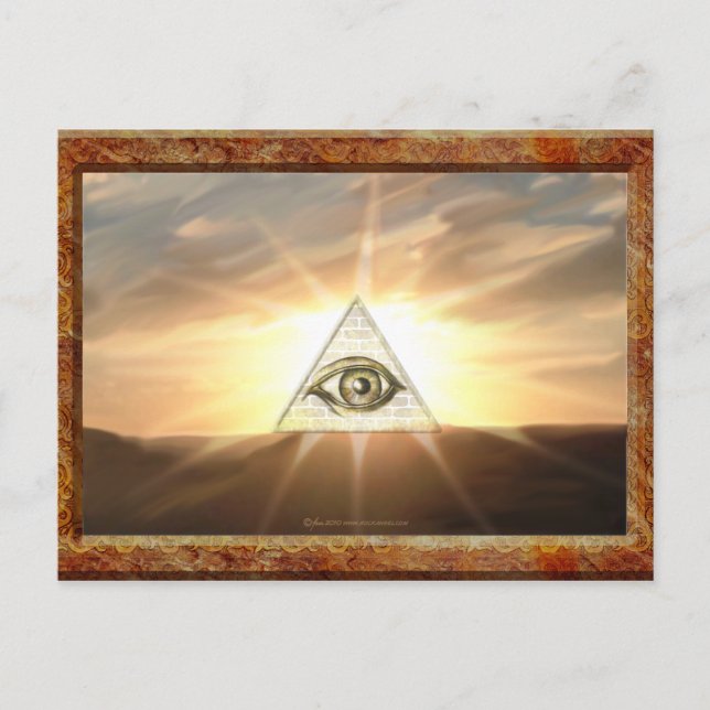 Eye of Providence Sunburst Postcard (Front)