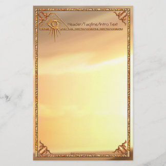 Eye of Providence Sunburst Stationary Stationery