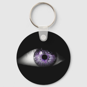 Eye of Purple Cute Cool Eyeball Design Key Ring