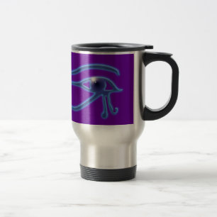 Eye of Ra Ancient Egyptian Wadjet Symbol Travel Mug