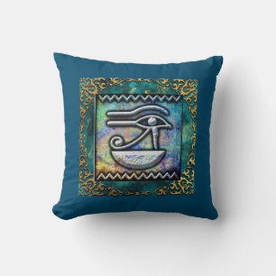 Eye of Ra Egyptian Old Art Cushion