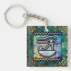 Eye of Ra Egyptian Old Art Key Ring