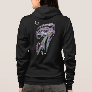 EYE OF RA GRAFFITI 11:11 HORUS OM ANKH AUM REIKI HOODIE