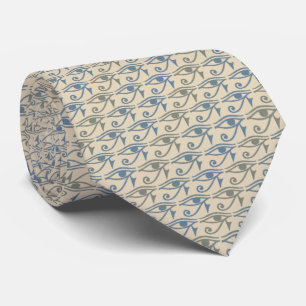 Eye Of Ra Horus Tie Armani Grey on Beige Cream