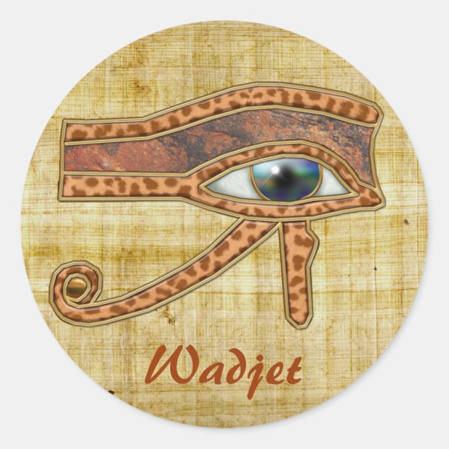 EYE OF RA Wadjet Egyptian Art Stickers (Front)
