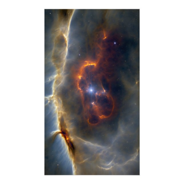 Eye of the Cosmic Nebula Photo Print (Front)