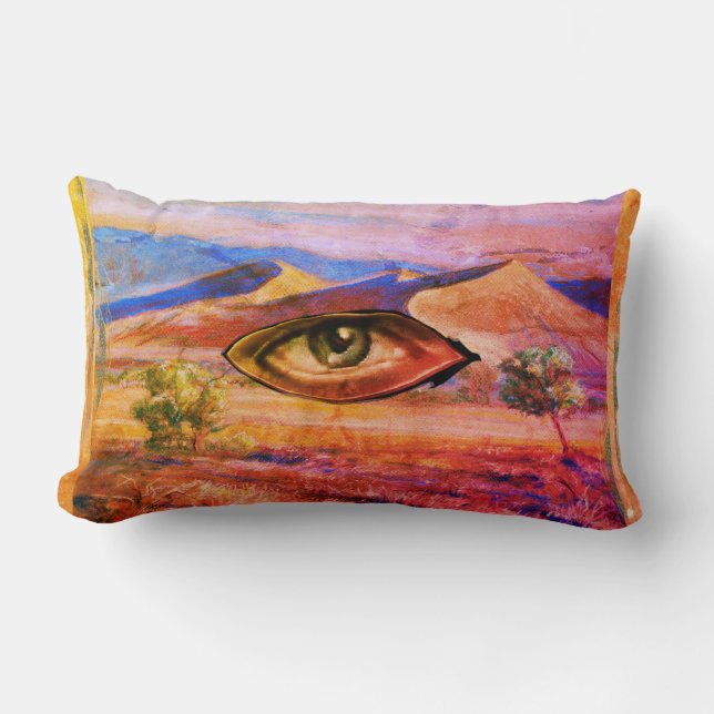 Eye of the Desert Mystery Arts Lumbar Cushion (Front)