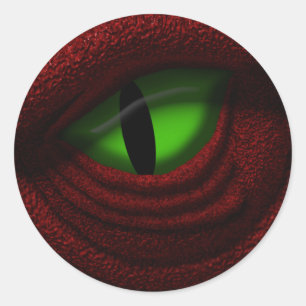 Eye of the Dragon Classic Round Sticker