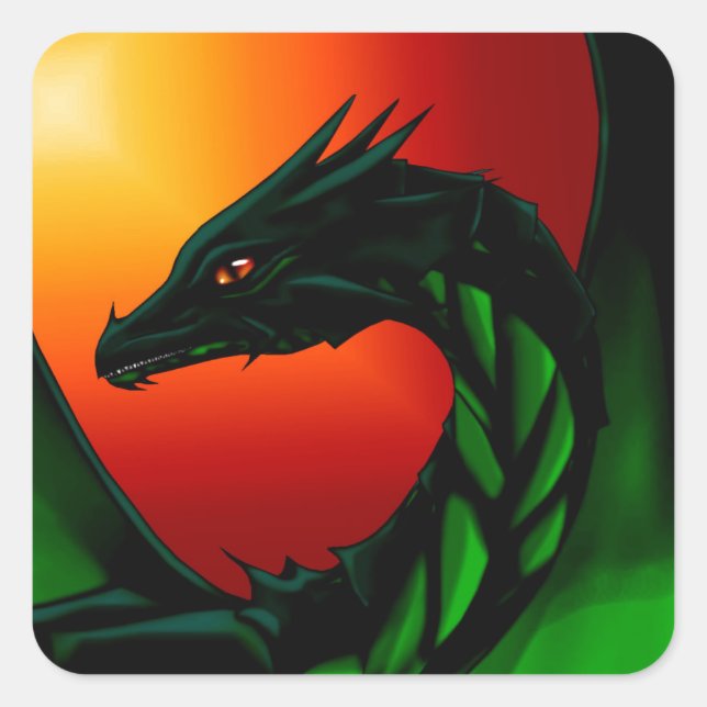 Eye of the Dragon Square Sticker (Front)