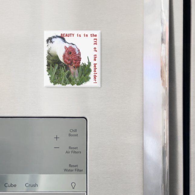 Eye of the Duck Close-Up Photograph Magnet (In Situ (Fridge))