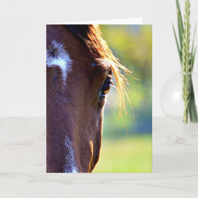 Eye of the Horse Blank Note Card (Front)