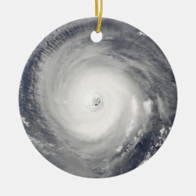Eye of the Hurricane Ceramic Tree Decoration (Front)