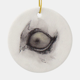 Eye of the Hyena – Gaze Collection Ceramic Tree Decoration