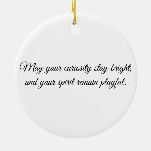 Eye of the Monkey – Gaze Collection Ceramic Tree Decoration (Back)