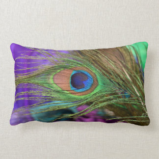 Eye Of The Peacock Lumbar Cushion