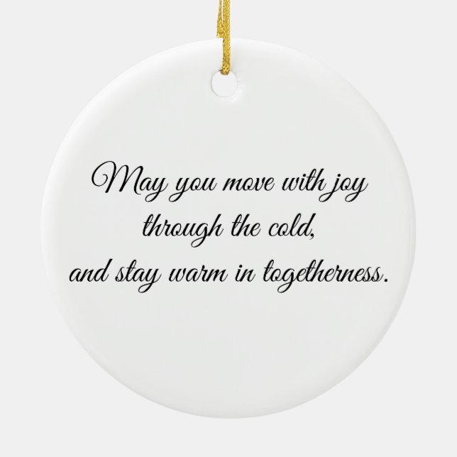 Eye of the Penguin – Gaze Collection Ceramic Tree Decoration (Back)
